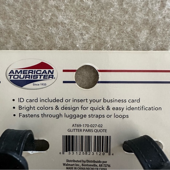 American Tourister “Je T’aime Paris” Glitter Liggage Tags - Picture 5 of 7